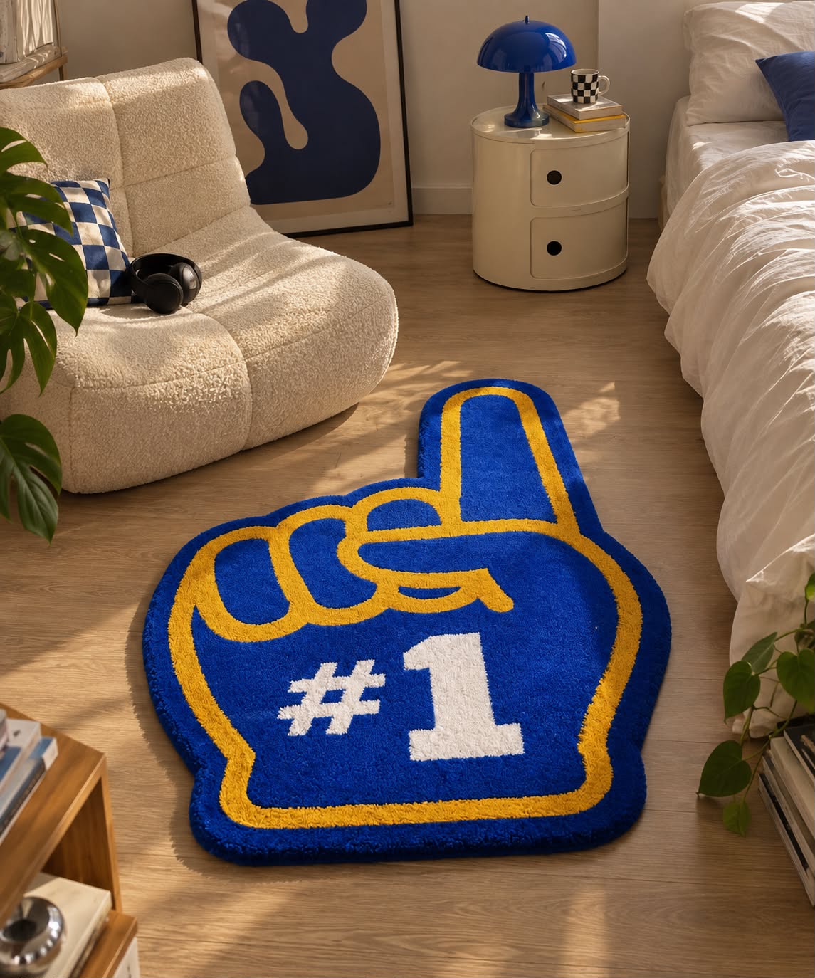 #1 Foam Finger Floor Rug