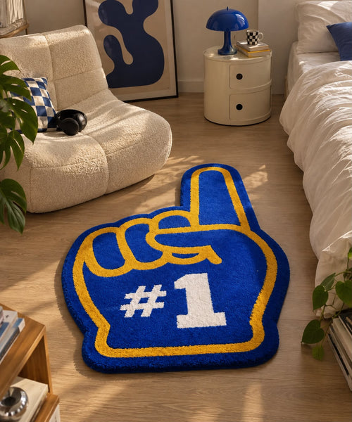 #1 Foam Finger Floor Rug