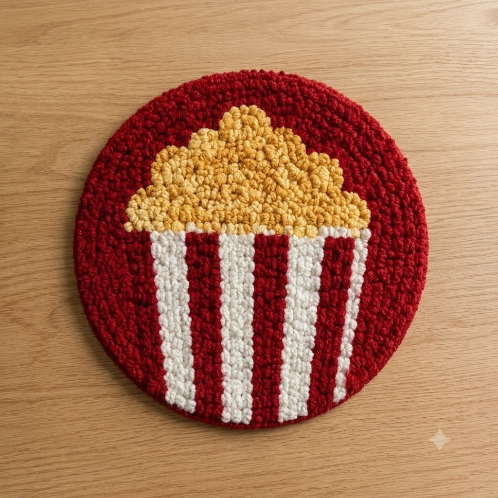 Movie Night Popcorn Mug rug