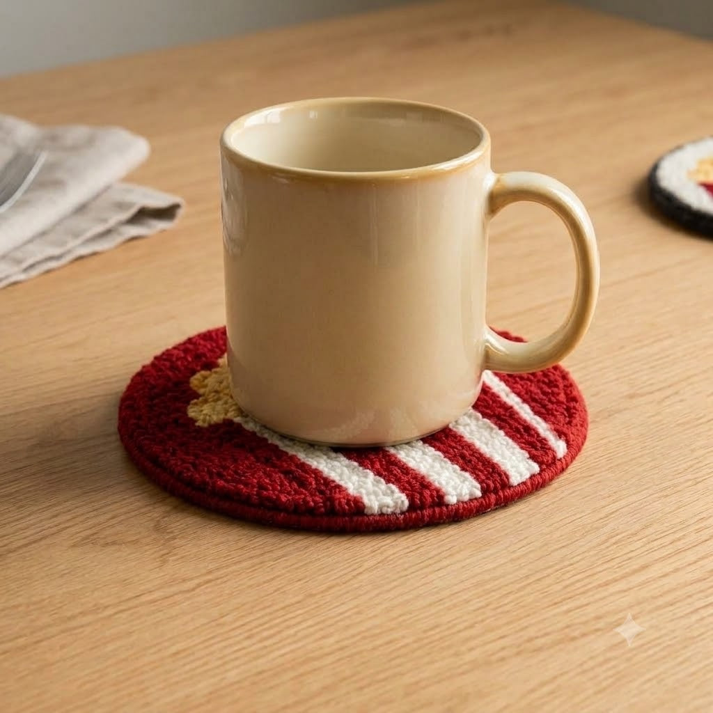 Movie Night Popcorn Mug rug