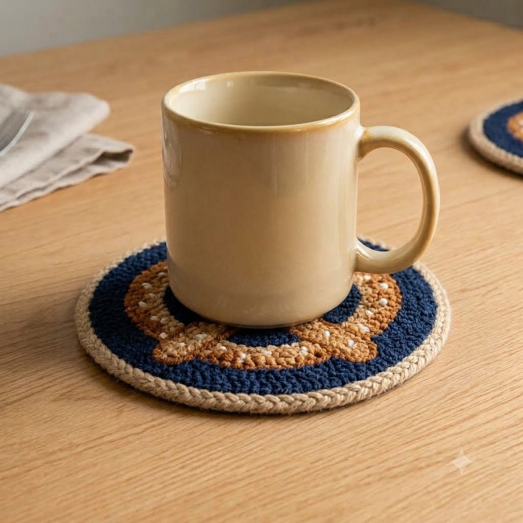 Salted Pretzel Mug Rug