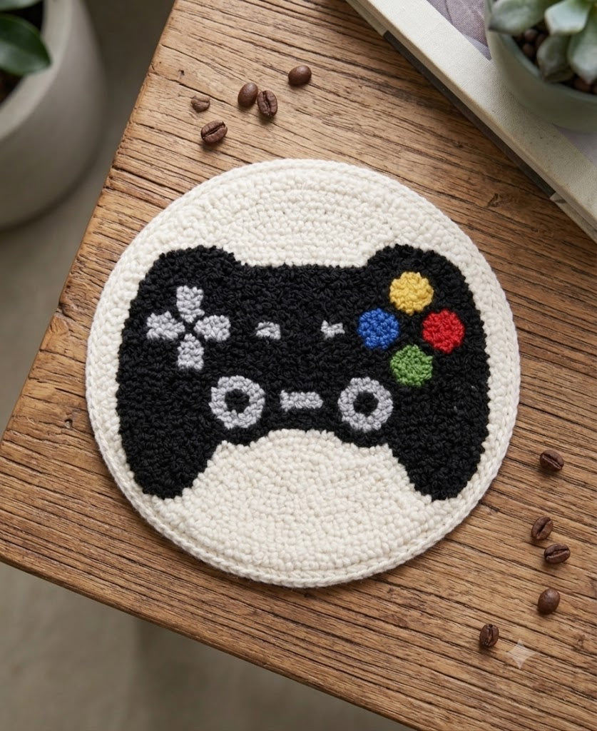 Player One Gamepad Mug Rug