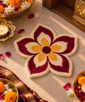 Festive Tufted Mandala Flower Rug