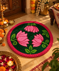 Round Tufted Lotus Mandaba Rug