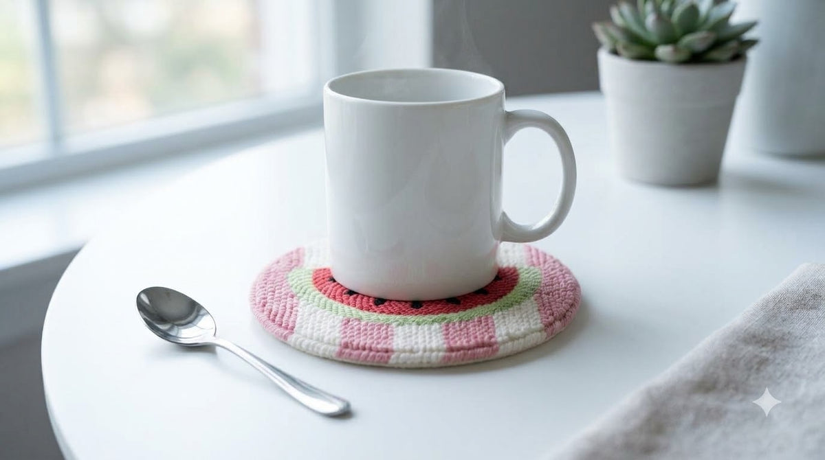 Watermelon Pop Mug Rug