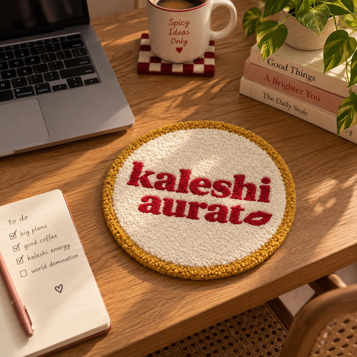 Kaleshi Aurat Mug Rug