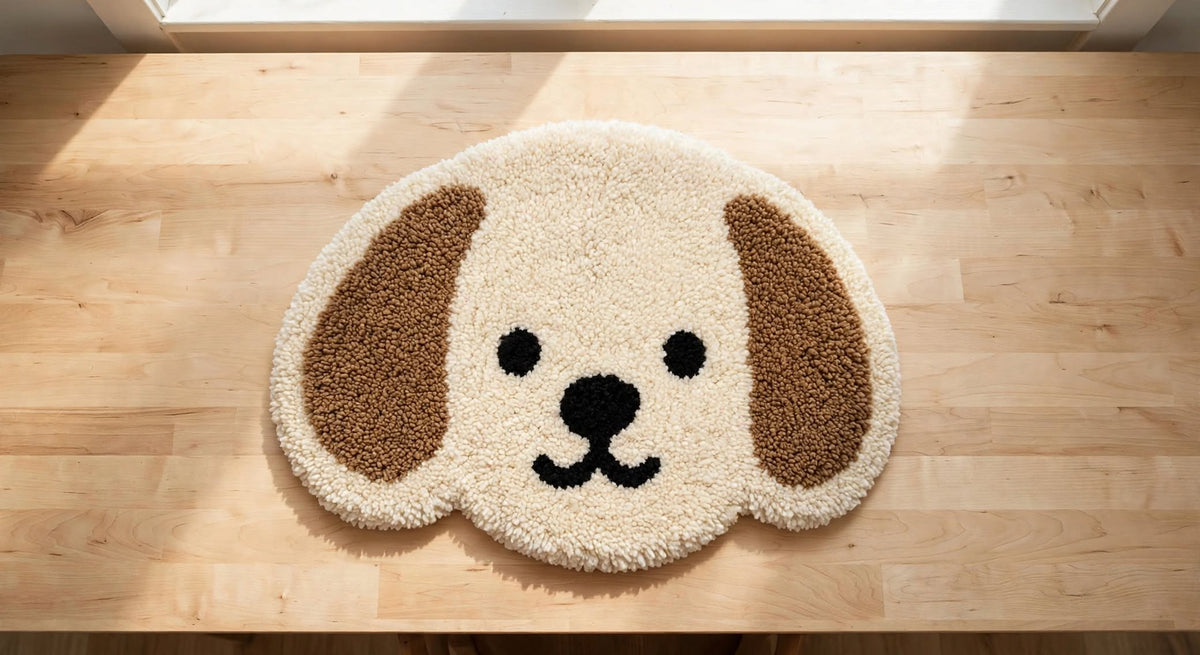 Puppy Face Mug Rug