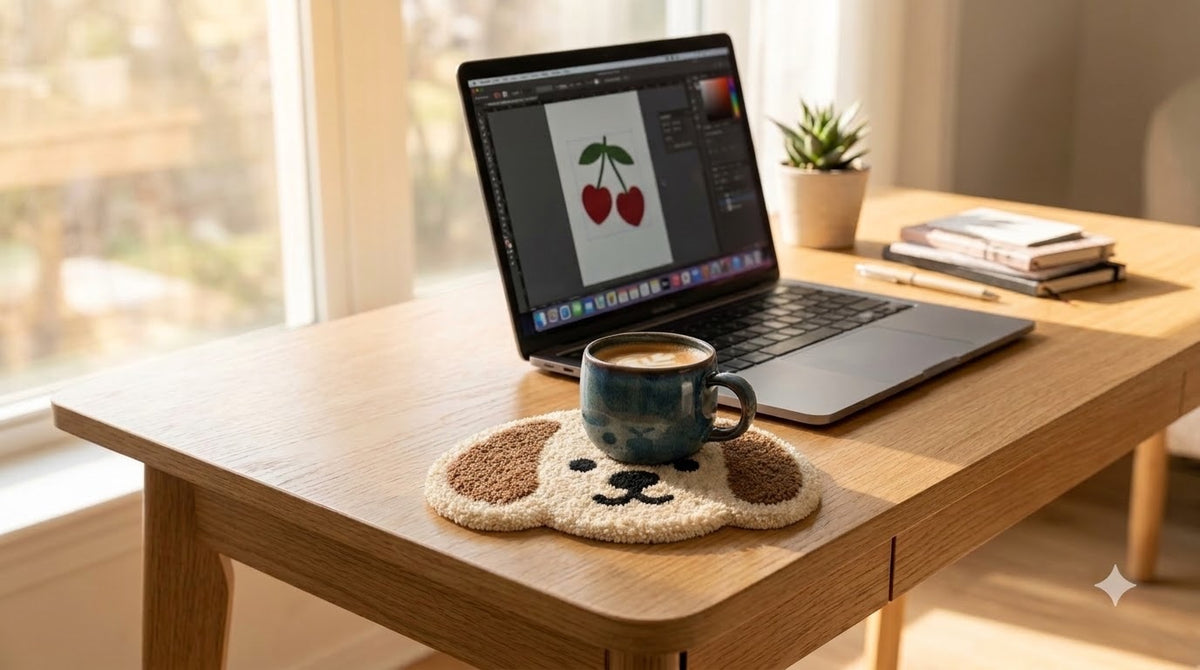 Puppy Face Mug Rug