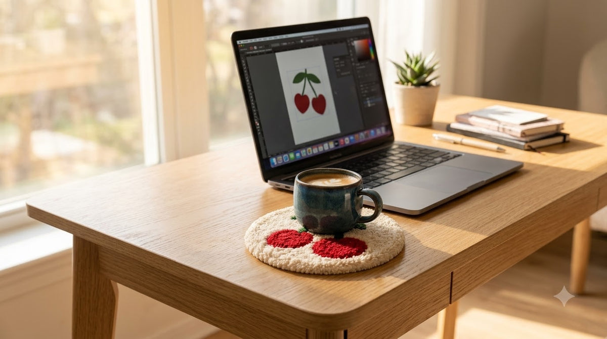 Sweet Cherry Mug Rug